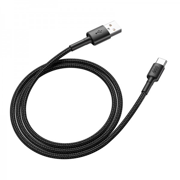 QCY USB-A to Type-C braided wire Cable Fast Charging & Data, 60W TPE+ high densidy 1,2m - QCY