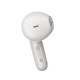QCY Air White Semi-Ear TWS Earbuds, quad Mic ENC multi-point connection, leather grain case