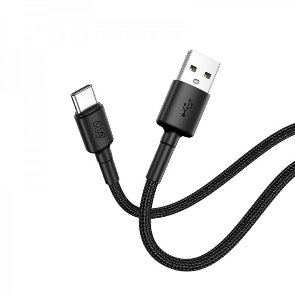 QCY USB-A to Type-C braided wire Cable Fast Charging & Data, 60W TPE+ high densidy 1,2m
