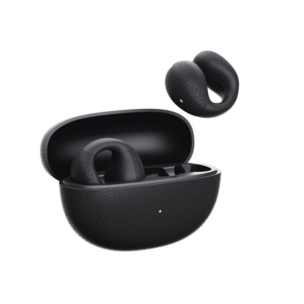 QCY Crossky C10 Black Open Ear TPU Earclip, IPX5 Call Noise Reduction BT 5.4 Earbuds 30h - QCY