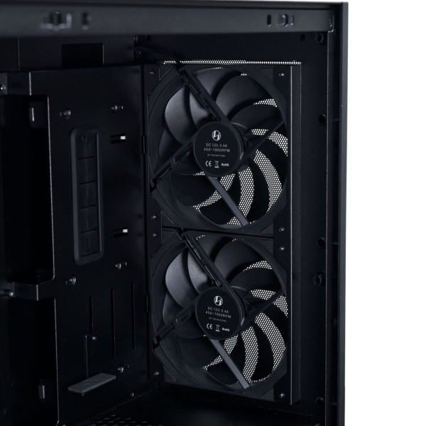 Lian Li LANCOOL 207 DIGITAL Black - 6" LCD Screen - ATX PC Case (4 FANS) 2 x 140mm & 2 x 120mm PWM