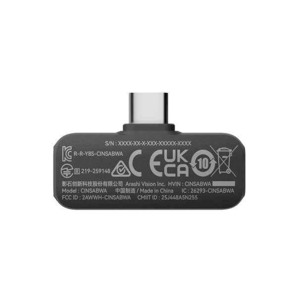 Insta360 Microphone Air (1 Transmitter, 1 Receiver) - 10H Battery, 300m range, built-in noise reduct - Insta360