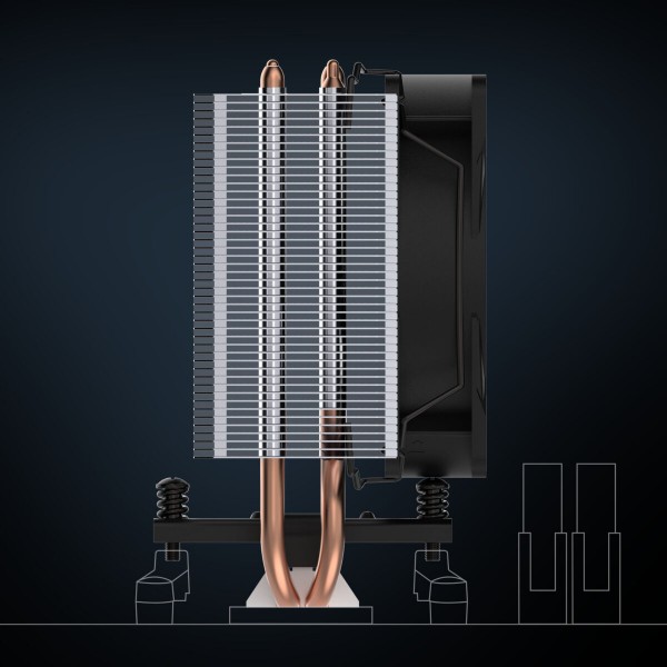 Arctic Freezer 8i CO – CPU Cooler LGA1851 LGA1700 Direct touch dual 12cm Pressure Dual Ball Bearing