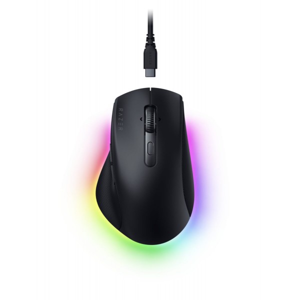 Razer PRO CLICK V2 - Wireless Ergonomic Mouse - ChatGPT AI - RGB Gaming - Long Battery - Razer