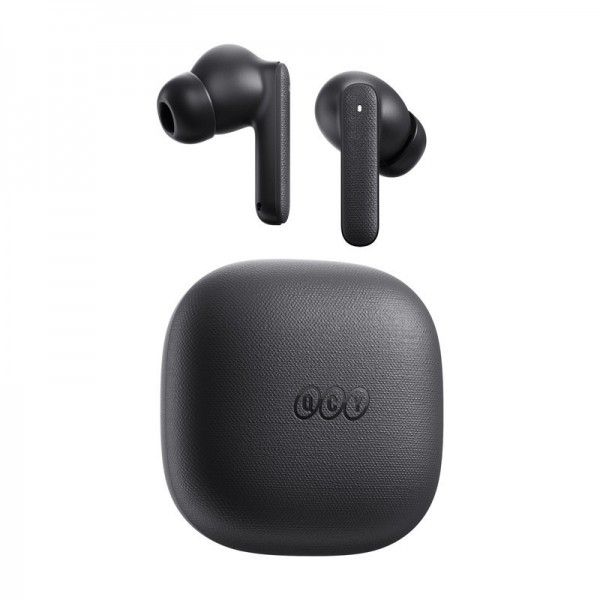 QCY Buds Grey (QT43) - Noise Reduction Clear Calls TWS Earbuds 35h, 10mm dynamic drivers - QCY
