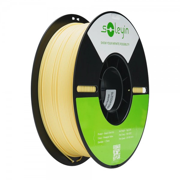 Creality Soleyin Ultra PLA Pineapple Yellow 3D Printer Filament  1 kg Spool,1.75 mm - 
