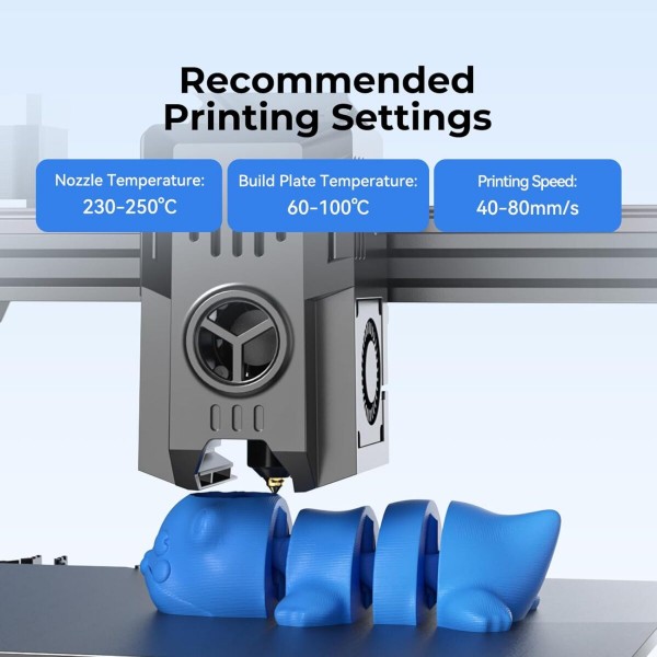 Creality CR-PETG Transparent Wine Red - No Reel- 3D Printer Filament, Hard Glossy,  1 kg