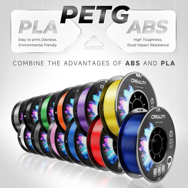 Creality CR-PETG Value Pack 2kg - 2x Black 3D Printer Filament