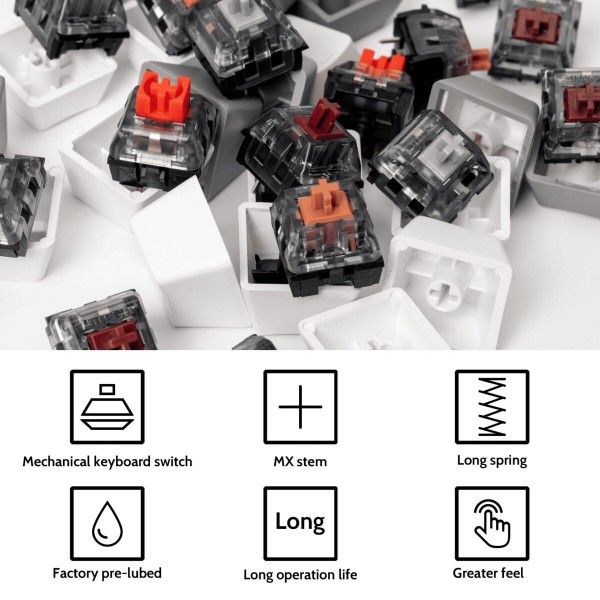 Kailh Super Speed Switch-Silver (110pcs) G142 - Σύγκριση Προϊόντων