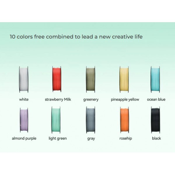 Creality Soleyin Ultra PLA White 3D Printer Filament  1 kg Spool,1.75 mm