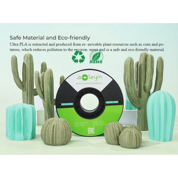 Creality Soleyin Ultra PLA White 3D Printer Filament  1 kg Spool,1.75 mm