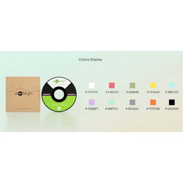 Creality Soleyin Ultra PLA White 3D Printer Filament  1 kg Spool,1.75 mm