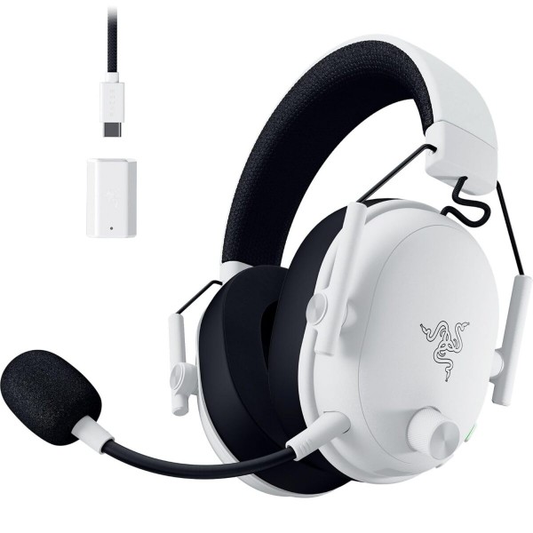 Razer BLACKSHARK V3 White - Wireless Gaming Headset - 70h Battery - 2.4GHz/BT/USB - PC/PS5/Switch - Razer