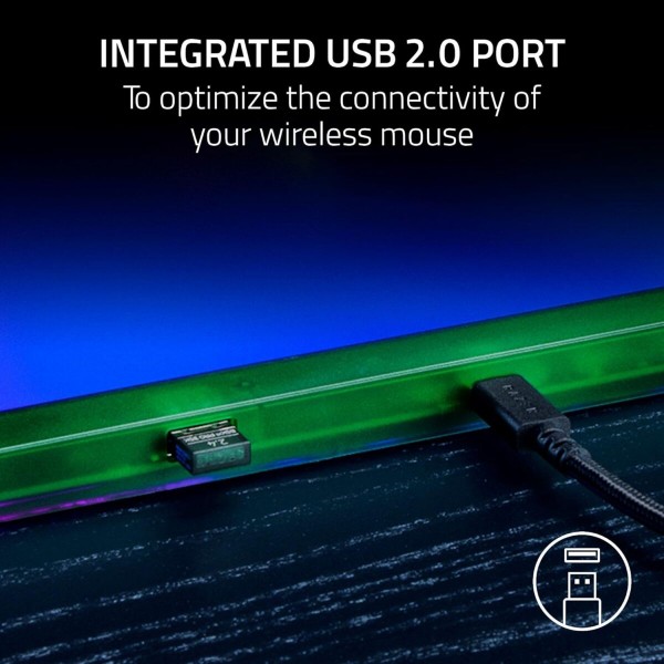 Razer FIREFLY V2 PRO Phantom Green - RGB GAMING MOUSEPAD - USB HUB - BACKLIT LIGHTING