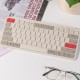 Keychron B1 Pro (B1P-K13) Ultraslim Mini Wireless BT Keyboard ZMK Online customize Retro Red 75% US