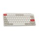 Keychron B1 Pro (B1P-K13) Ultraslim Mini Wireless BT Keyboard ZMK Online customize Retro Red 75% US
