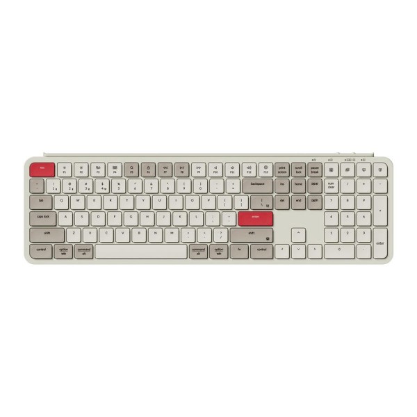 Keychron B6 Pro (B6P-K13) Ultraslim Wireless Keyboard ZMK Online customization - Retro Red 100% US - Office Keyboard