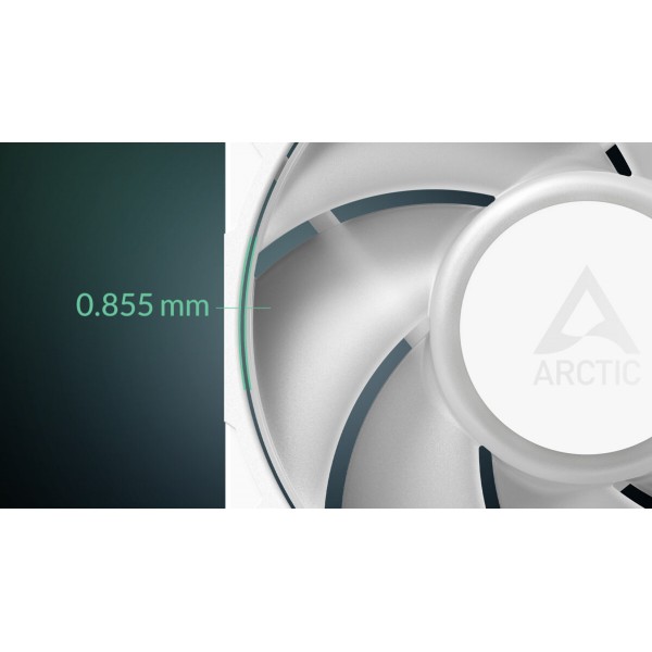 Arctic P12 Pro A-RGB (White) - 3 Pack - PWM 120mm Case Fan Value Pack - max 3000 RPM - PWM regulate | Case Fan Arctic P12 Pro A-RGB (White) - 3 Pack - PWM 120mm Case Fan Value Pack - max 3000 RPM - PWM regulate