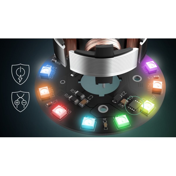 Arctic P12 Pro A-RGB (White) - 3 Pack - PWM 120mm Case Fan Value Pack - max 3000 RPM - PWM regulate | Case Fan Arctic P12 Pro A-RGB (White) - 3 Pack - PWM 120mm Case Fan Value Pack - max 3000 RPM - PWM regulate