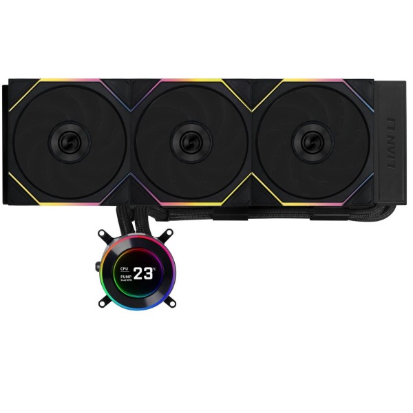Lian Li HydroShift II LCD-C 360 RGB TL fan Black  - AIO CPU Liquid Cooler with TL RGB Fans - LIAN LI