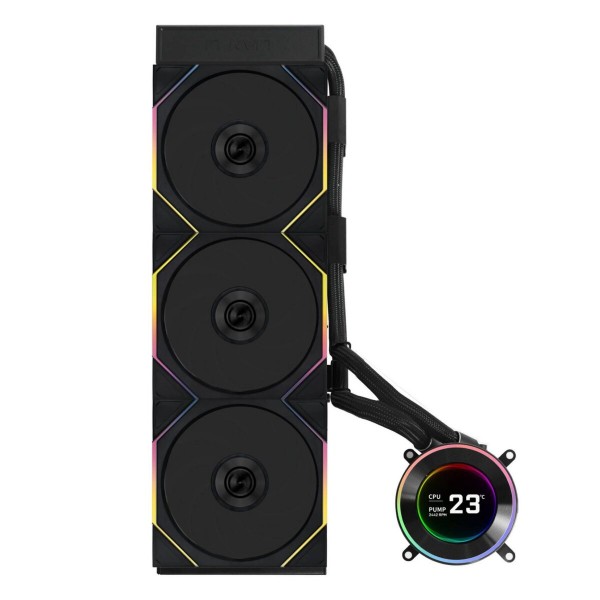 Lian Li HydroShift II LCD-C 360 RGB TL fan Black  - AIO CPU Liquid Cooler with TL RGB Fans - LIAN LI