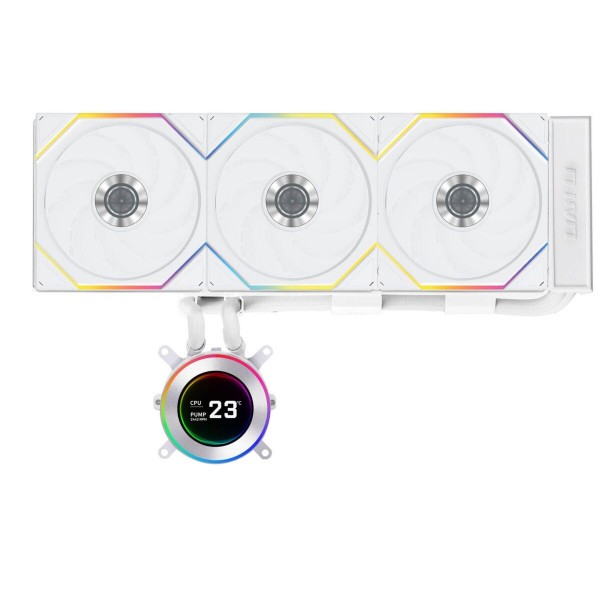 Lian Li HydroShift II LCD-C 360 RGB CL fan White - AIO CPU Liquid Cooler with CL ARGB Fans - LIAN LI