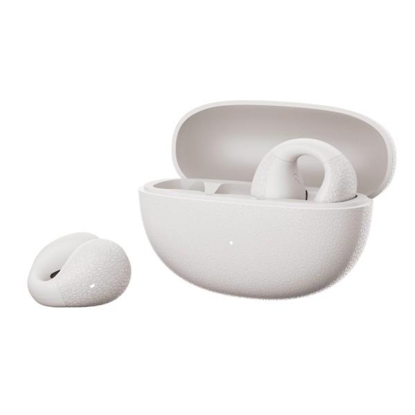 QCY Crossky C10 White Open Ear TPU Earclip, IPX5 Call Noise Reduction BT 5.4 Earbuds 30h