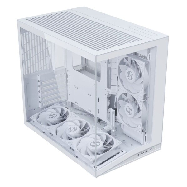 Lian Li O11D Mini V2 FLOW WHITE - ATX PC GAMING CASE - 5x FANS - IMPROVED AIRFLOW - GPU SUPPORT BRAC - Cases