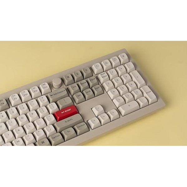 Keychron V6 Max Retro (V6M-R1) QMK/VIA BT/2,4/Wired Custom Mechanical Keyboard Red Switch 100% US