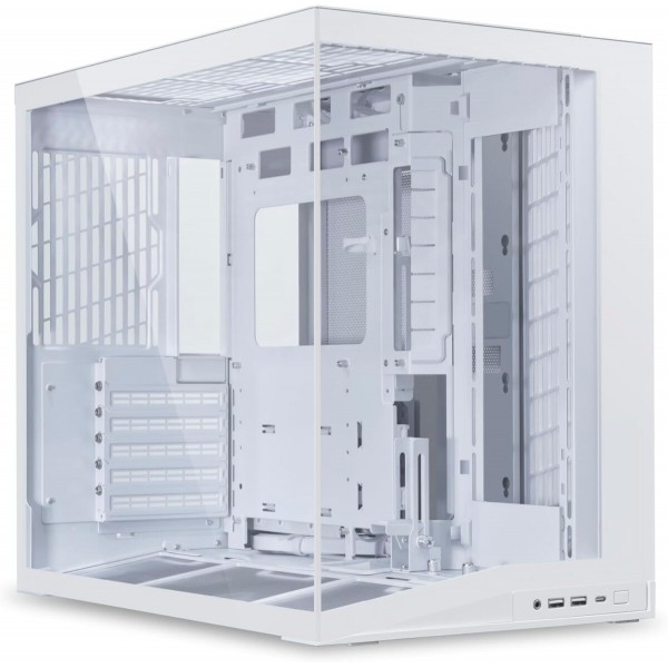 Lian Li O11D Mini V2 WHITE - ATX PC GAMING CASE - IMPROVED AIRFLOW - GPU SUPPORT BRACKET - Cases