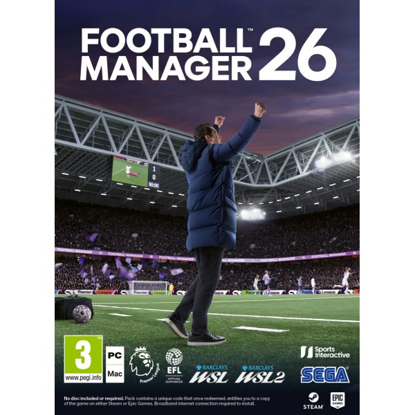 Football Manager 2026 PC (Code in a box, includes Greek Language) - 