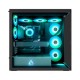 Arctic Xtender (Black) mirror black window w/o GPU vertical mount - Mid Tower Case w. A-RGB Fans
