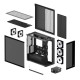 Arctic Xtender (Black) black window w/o GPU vertical mount - Mid Tower Case w. A-RGB Fans