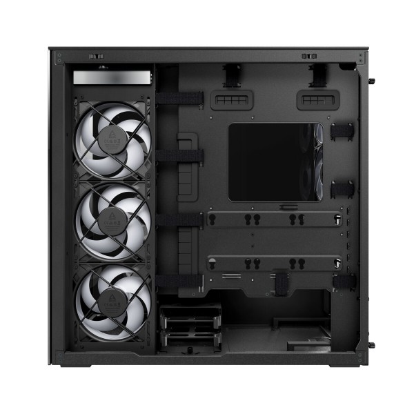 Arctic Xtender (Black) black window w/o GPU vertical mount - Mid Tower Case w. A-RGB Fans