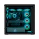 Arctic Xtender (Black) black window w/o GPU vertical mount - Mid Tower Case w. A-RGB Fans