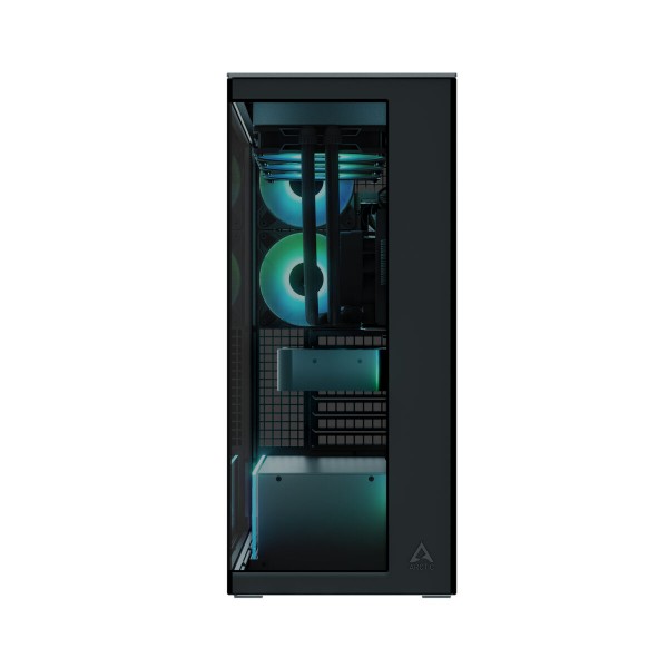 Arctic Xtender (Black) black window w/o GPU vertical mount - Mid Tower Case w. A-RGB Fans
