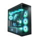 Arctic Xtender (Black) mirrow black window with GPU vertical mount - Mid Tower Case w. A-RGB Fans