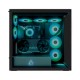 Arctic Xtender (Black) black window with GPU vertical mount - Mid Tower Case w. A-RGB Fans
