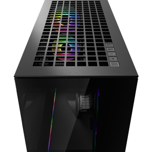 Arctic Xtender (Black) mirrow black window with GPU vertical mount - Mid Tower Case w. A-RGB Fans