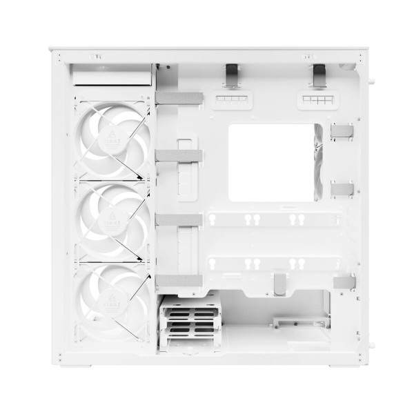 Arctic Xtender (White) transparent window with GPU vertical mount - Mid Tower Case w. A-RGB Fans