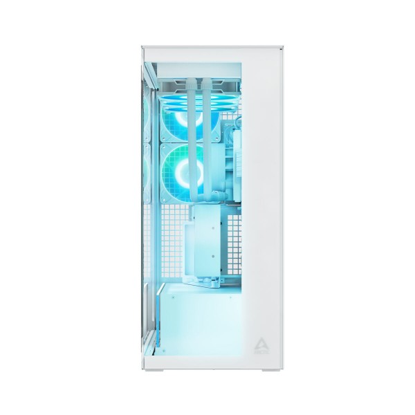 Arctic Xtender (White) transparent window with GPU vertical mount - Mid Tower Case w. A-RGB Fans