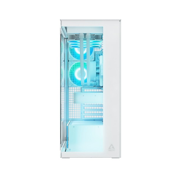 Arctic Xtender (White) transparent window w/o GPU vertical mount - Mid Tower Case w. A-RGB Fans