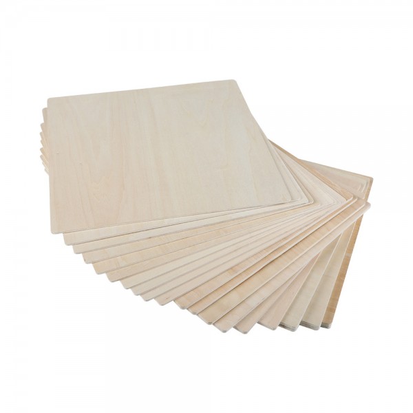 Creality Smart Laser Engraver Basswood Plywood 10x Sheets 3mm (30,4x30,4cm) Intelligent Recognition - Laser Engraver Accessories