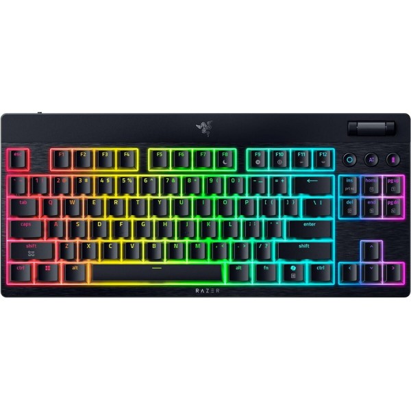 Razer BlackWidow V4 Low Profile Tenkeyless HyperSpeed - Wireless RGB Keyboard - Yellow Switch - Gaming Keyboard