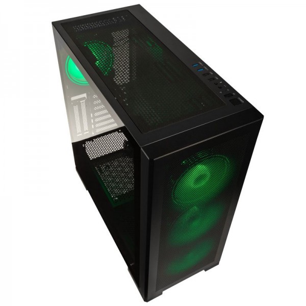 Kolink Unity Meshbay ARGB Midi ATX Tower Case - 400mm clearance (4 pre-installed fans & controller) - Cases