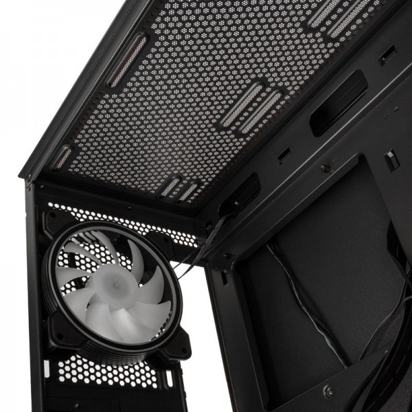 Kolink Unity Meshbay ARGB Midi ATX Tower Case - 400mm clearance (4 pre-installed fans & controller)