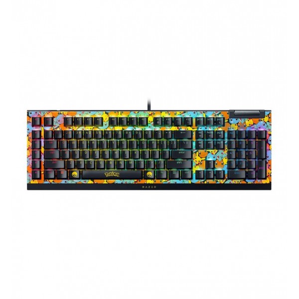 Razer BLACKWIDOW V4 X Pokemon Kanto Starters Ed. - RGB Gaming Mechanical Keyboard - Green Switch - Gaming Keyboard
