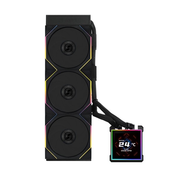 Lian Li Hydroshift II LCD-S 360TL Black - RGB AIO CPU Cooler - 3.4" Screen - 1851/1700, AM5/AM4 - LIAN LI