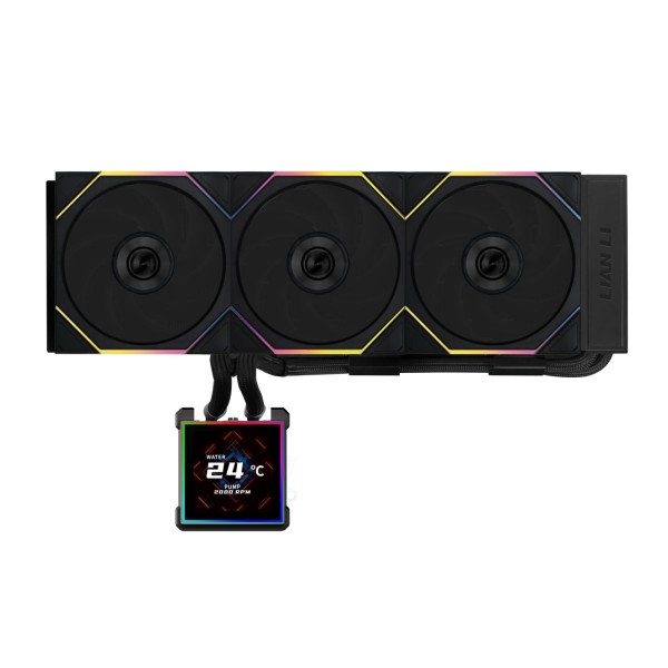 Lian Li Hydroshift II LCD-S 360TL Black - RGB AIO CPU Cooler - 3.4" Screen - 1851/1700, AM5/AM4 - LIAN LI