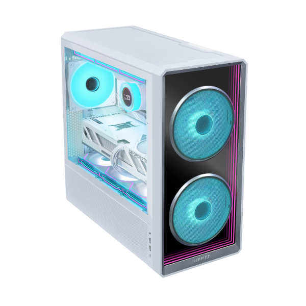 Lian Li LANCOOL 217 INF White – Infinity Mirror – ATX PC Case (3 FANS Included) 2 x 170mm,1 x 140mm - 